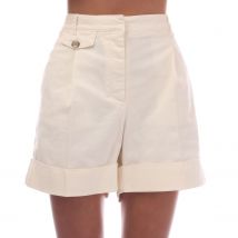 Vrouwen Hugo Boss Tasandria-D Wijd-Leg Shorts in Wit