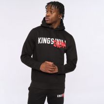 Heren Kings Will Dream Geëtiketteerde Hoodie in Zwart