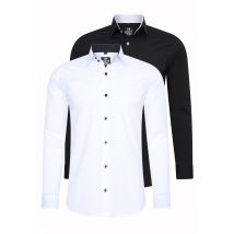 Set van 2 zakelijke overhemden