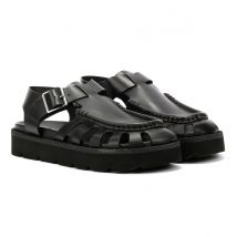 Clarks Originals Meadow Buckle Dames Zwart Leren Sandalen