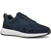 Geox U VOLPIANO Leren Herenschoenen in Marineblauw