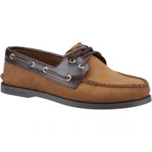 Sperry Authentieke 2 Oog Leer Heren Bruine Combinatie Boot Schoenen