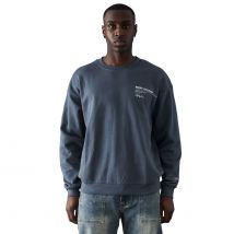 Men's Series 55 Labach Front Back Logo Crewneck Sweatshirt in Blue