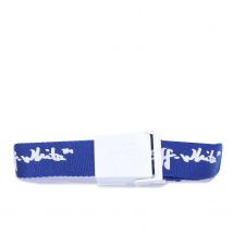 Accessoires Off White Juniors Script Riem in marine-wit