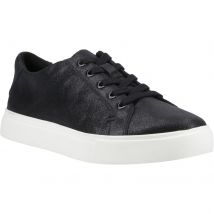 TOMS Kameron Veterschoenen Dames Zwart Metalen Leer Sneakers