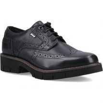 Pod Kacey Leren Dames Zwarte Brogues Schoenen