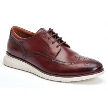 Base London Flight Leren Heren Bruine Brogues Schoenen