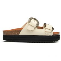 V.gan Vegan Pruimen Voetbed Reptiel Sandalen