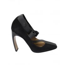 Nicholas Kirkwood Bow T-strap Snap Pumps in Zwart Suède