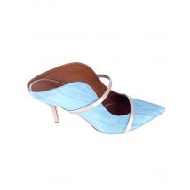 Malone Souliers Maureen 70 mm Hakken in Blauwe Zijde