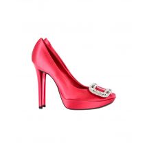 Roger Vivier Fragola Gesp Pumps in Roze Satijn