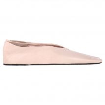 Jil Sander vierkante ballerina's in roze leer