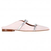 Malone Souliers Maureen Muiltjes in Roze Satijn