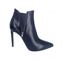 Yves Saint Laurent Enkel Stiletto Laarsjes in Zwart Leer