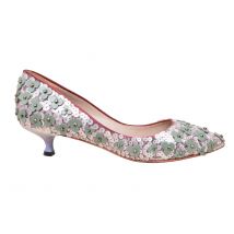 Loewe Bloemen Kralen Versierde Pumps - '20s