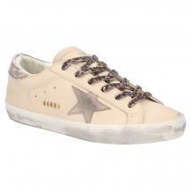 Golden Goose Super-Star Beige Leren Sneakers