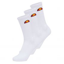 Ellesse Heren Tisbi Logo Crew Sokken (Set van 3) (Wit)