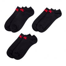 Canterbury Unisex Volwassen Sokken (Pakket van 3) (Zwart, Rood)