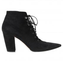 Miu Miu Veterschoenen tot de Enkel in Zwart Suède