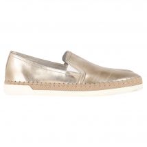 Tod's Pantofola Espadrille Slip-On Sneakers in Goud Leer
