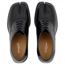 Veterschoenen in Zwart Leer