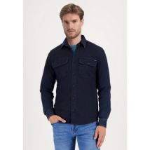 Gabbiano Heren overshirt 335238 901 navy denim