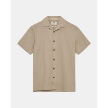 Anerkjendt 901934 akleo s/s cot.linen shirt 0536 feather grey