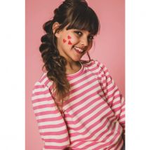 Looxs Revolution Sweater pink stripe voor meisjes in de kleur - maat 92