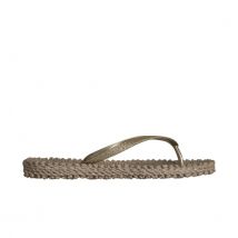 Ilse Jacobsen Flipflops with glitters platin