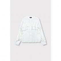 Alix The Label Structured chiffon ruffle blouse -