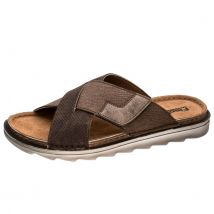 Fischer Slides heren leer