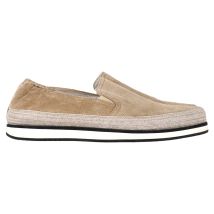 Prada Sport Espadrille Slip On Sneakers in Beige Suède