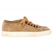 Common Projects Original Achilles Sneakers in Beige Suède