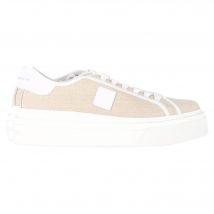 Givenchy City Platform Sneakers in Beige Canvas