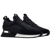 Mallet Heren Archway Leren Trainers (Zwart)