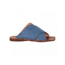 Walk in the Park D091 slipper blauw suede (jeans)