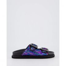 Gibaldi Dames buckle slipper /rainbow