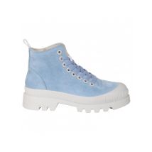 Walk in the Park 5252 suede sneaker licht blauw