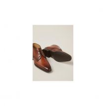 Giorgio halfhoge leren cognac veterschoenen