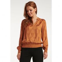 Smashed Lemon 23761-240 mosterd v-hals top voor dames |