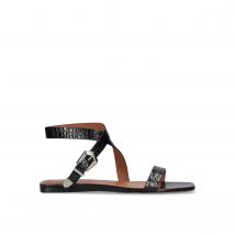 Paris Texas Lauren Croco platte sandalen