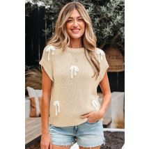 Twee-detail gebreide sweatervest - maat XL