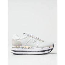 Beth Witte Leren Platform Sneakers