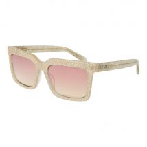 Vierkante Glitter Frame Zonnebril