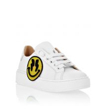 Leather Lo-Top Sneakers Smile