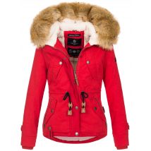 Navahoo Dames Winterjas Pearl – Korte Parka met Teddyfleece & Afneembare Bontkraag