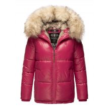 Navahoo Premium Dames Winterjas Tikunaa – Puffer Look, Warm & Met Kunstbontkraag