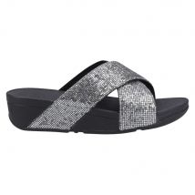 FitFlop Dames/Dames Lulu Glitterball Cross Strap Sliders (Zilver)