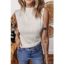 Golfstructuur Mouwloze Top