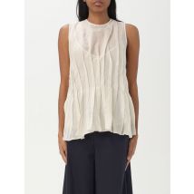 Geplooide Katoenen Mouwloze Top